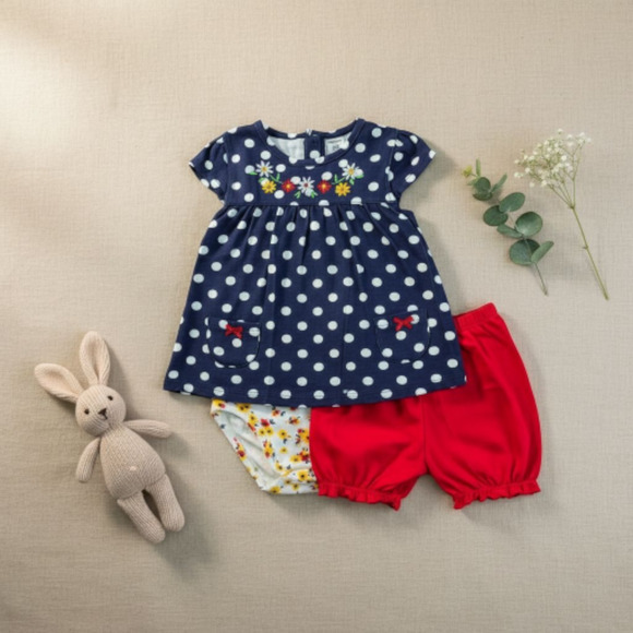 New Without Tags Carter’s Baby girl outfit 3-piece set size 24 months - Picture 3 of 5